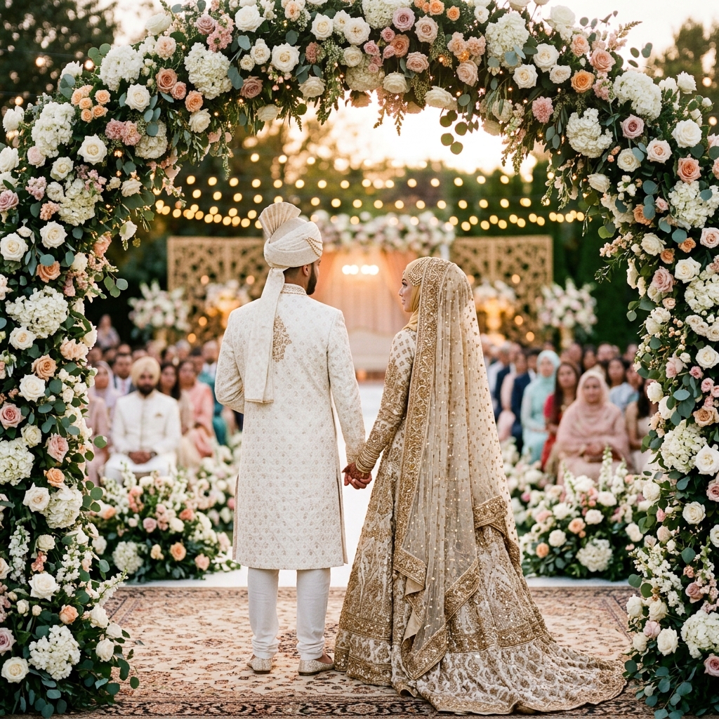 Muslim Wedding Couple 1