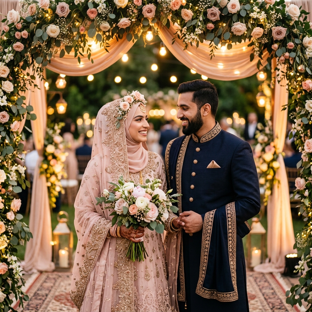 Muslim Wedding Couple 2