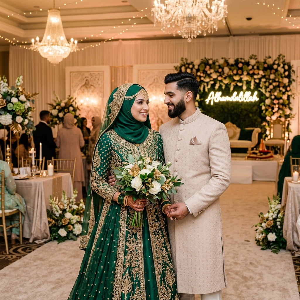 Muslim Wedding Couple 3